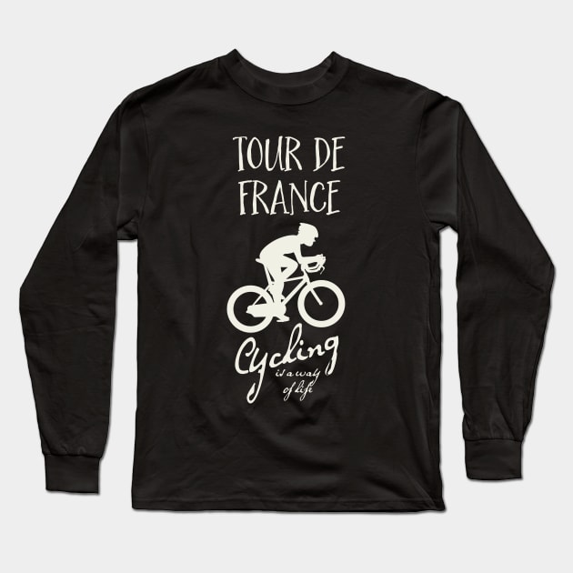 ✪ Tour de France ✪ Cycling is a way of life for the racing sports fans Long Sleeve T-Shirt by Naumovski